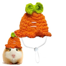Tiny Hamster Hat | Soft Knitted Headwear with Adjustable Drawstring | Cute Costume Accessories for Small Pets