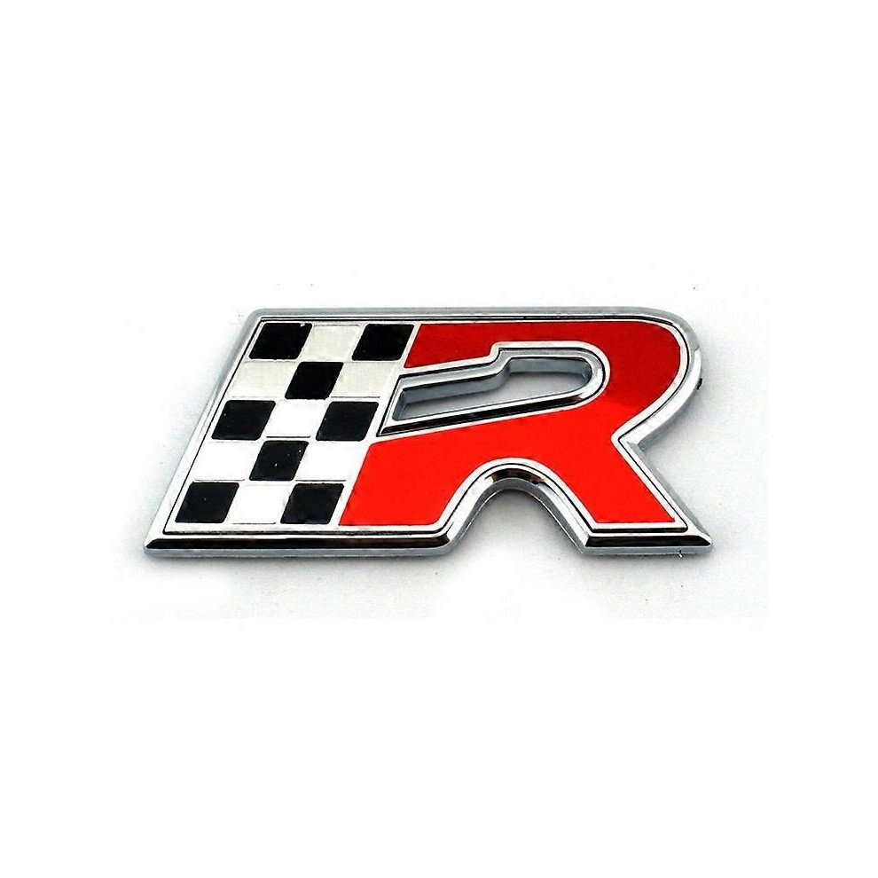 Chrome Flag R Car Emblem Badge Sticker For Leon Cupra Altea Ibiza Toledo Rear Fender Badge 9444211468883