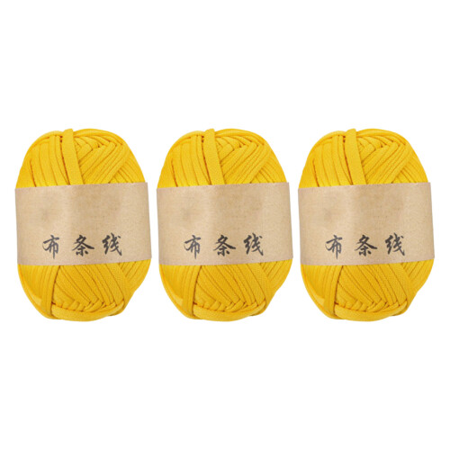 3 Rolls Stretchy Polyester String 32.8Yard Per-Light Yellow