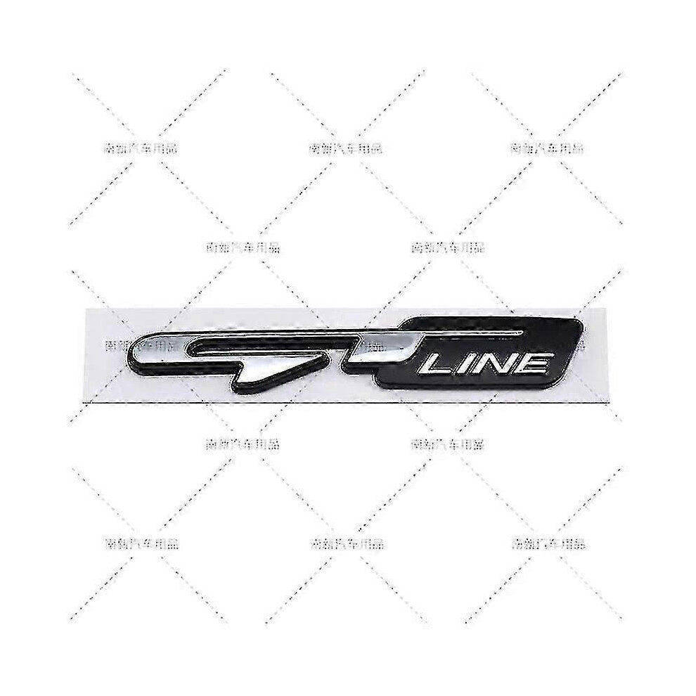 3D Abs Gt Line Logo Car Trunk Emblem Badge For Kia Seltos Picanto K3 K5 Sportage Ev6 Optima Rio Pro 9444211465813
