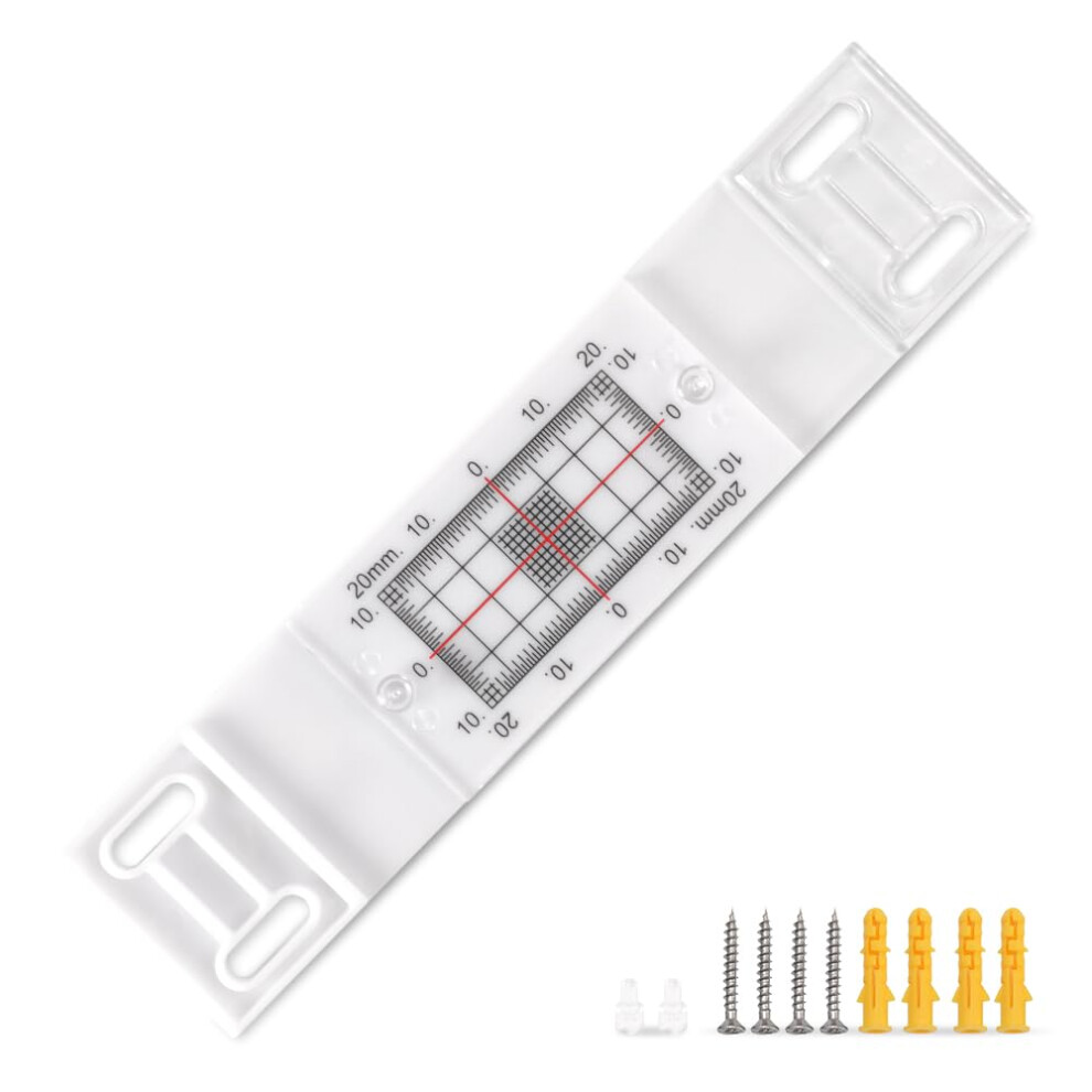 Crack Gauge, Crack Gauge Monitoring Measuring Device, Crack Monitor Set, Precise Gap Ruler For Detecting Wall Deformations And Cracks (3 Pieces) 9365049056557