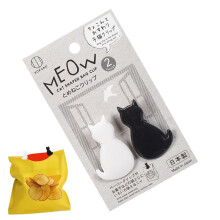 CatThemed Food Bag Clips  Reusable Mini Chip Clips 2Pack for Snacks