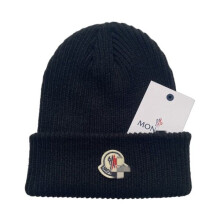 (Nero) Cappello unisex lavorato a maglia per donna e uomo, caldo cappello invernale per lo sci, nero