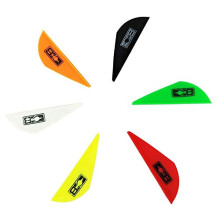 2 Inch Rubber Speed Arrow Feathering Blazer Arrow Feathers Pack of 50 orange