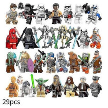 29 pcs Star Wars Minifigures Action Figures Building Blocks Toys for Children