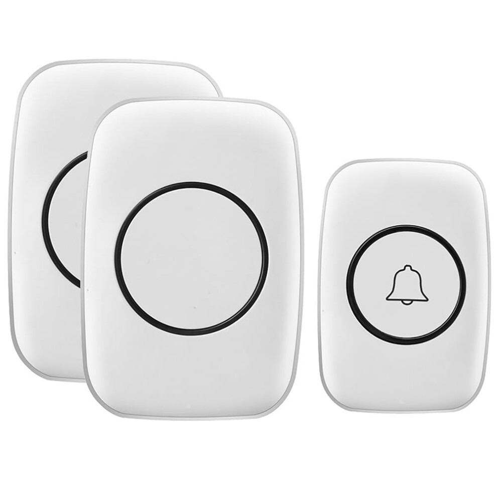 Wireless Doorbell, 300M Range Outdoor Waterproof, 60 Melodies, Plugin Receiver, White 9412369317681