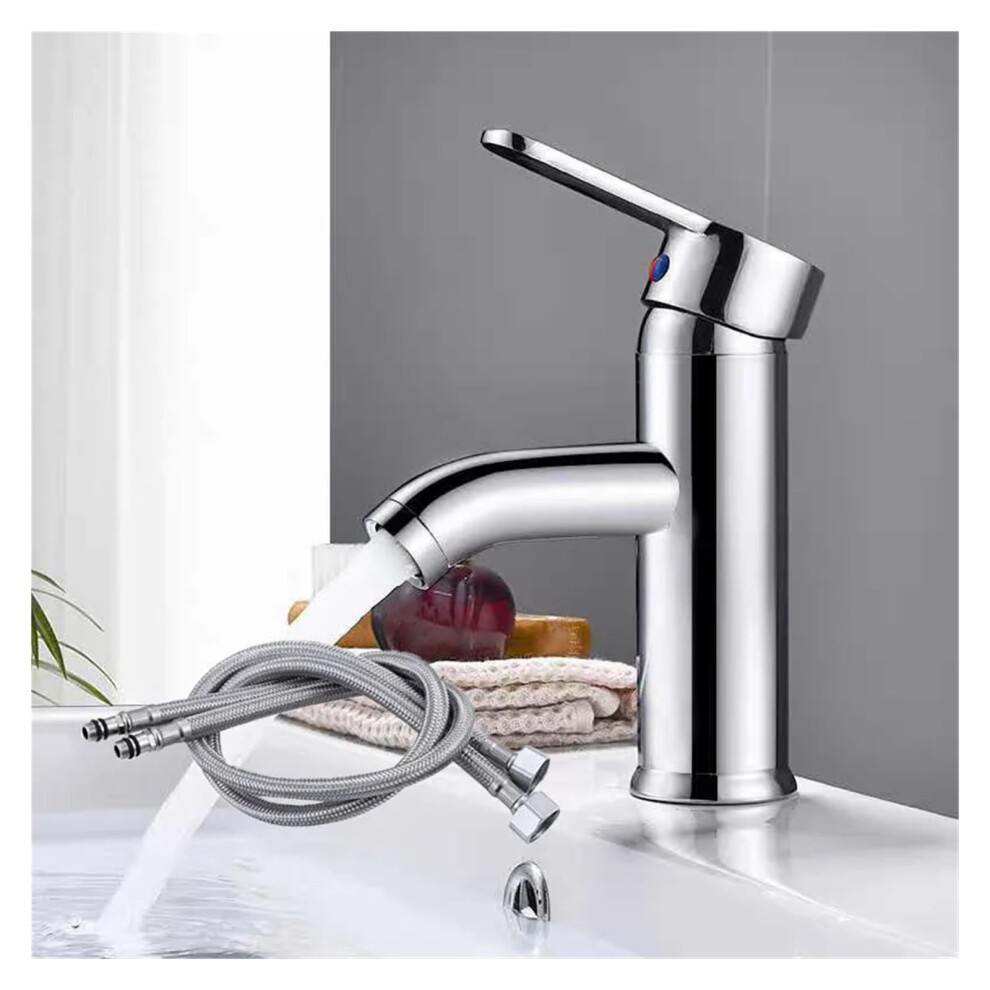 Basin Faucet Deck Mounted Hot And Cold Water Mixer Tap Lavatory Sink Tap Matte Black Gold Finish 9189345136641