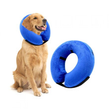 PostSurgical Dog Recovery Collar, Inflatable Pet Cone, Adjustable Donut Collar for Small/Medium/Large Dogs and Cats to Prevent Licking and Scratching