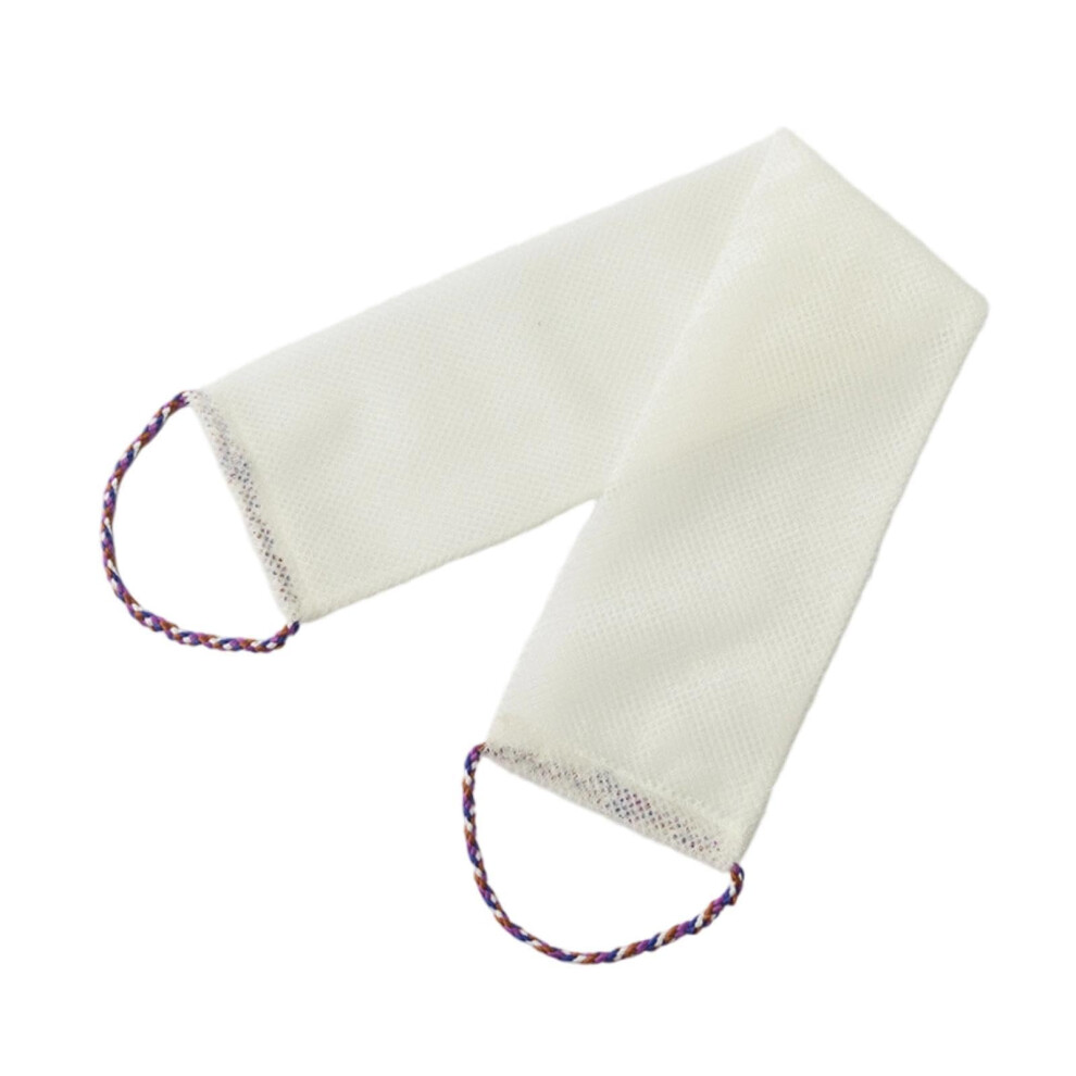 Exfoliating Bath Cloth, Back Scrubber for Shower, Gentle Body Exfoliator for Men and Women, White