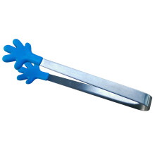 Blue Silicone Tip Small Tongs – Stainless Steel, Food Safe, Heat Resistant