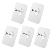 Seamless Adhesive Screw Hooks 8mm No Drilling Wall Mount Punch-Free Pack