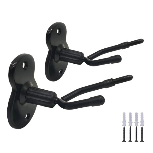 Wall Mount Violin & Viola Hanger with Bow Hook, 2 Pack