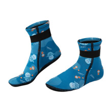Waterproof Diving Socks for Kids, Suitable for Diving, Sailing, Water Sports, Kayaking, and Surfing, Blue, Size 34 to 37 (Fits 20 cm).