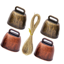 Handmade Metal Cowbells With Natural Fiber Rope Countrysides