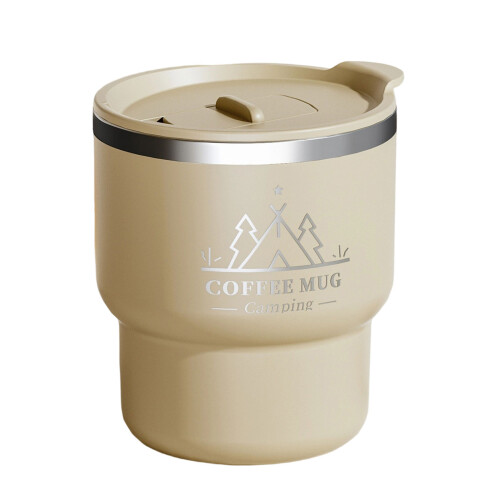 400ML Thermal Cup 304 Stainless Steel Double Layer-Coffee