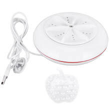Mini práčka s napájaním z USB, ultrazvuková turbo práčka s inteligentným čistením vpred a vzad, cestovná práčka do internátov, bytov a