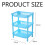 Freestanding Bathroom Shelf for Kitchen Storage, Triangle Storage Rack with Detachable Adjustable Design, Stable and Secure PP Material Organizer with 5