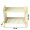 Shelf Organizer for Kitchen Bathroom Vanity, Office Desk Shelf Organizer, Double-Layer Design, Removable Easy to Clean Structure with Foldable Frame a 2
