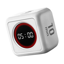 LED-display Timer Aftellen Alarmblokjes Vorm Timer-Wit