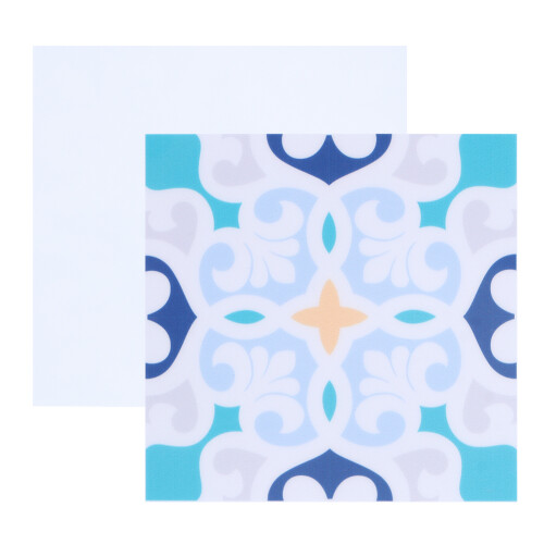 Self Adhesive Backsplash Tile Stickers With Compact Storage Design, Durable Removable Waterproof Vinyl Decals In Unique Pattern For Kitchen Bathroom 1