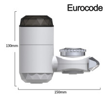 Robinet de cuisine avec chauffe-eau électrique instantané, conception sans réservoir pour une distribution rapide d'eau chaude, affichage