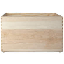 Multi-functional Wooden Storage Box for Home Organization, Portable Sundries Holder with Round Edges Natural Wood Rustic Storage Solution for Papers