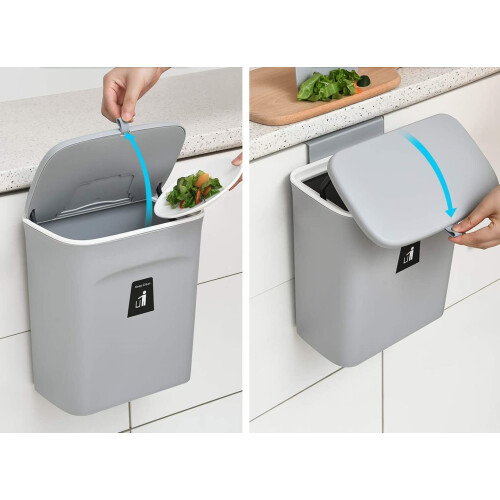 Κρεμαστός κάδος απορριμμάτων για εσωτερική χρήση, επιτοίχιος κάδος 2