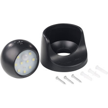 Wireless Led Spotlights, Battery Operated Wall Lights, Motion Sensor Light With 360Rotatable PIR Sensor, Cool White, For Indoor And Outdoor Wet
