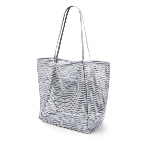 Ελαφριά τσάντα Tote από mesh, κλασική και κομψή τσάντα ώμου για την παραλία, αρκετά