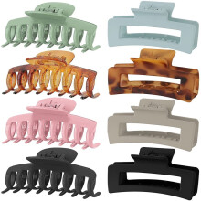Accessoires pour cheveux tendance, pinces à cheveux grandes tailles et couleurs tendance pour femmes, adieu la chaleur ! Outils de coiffure