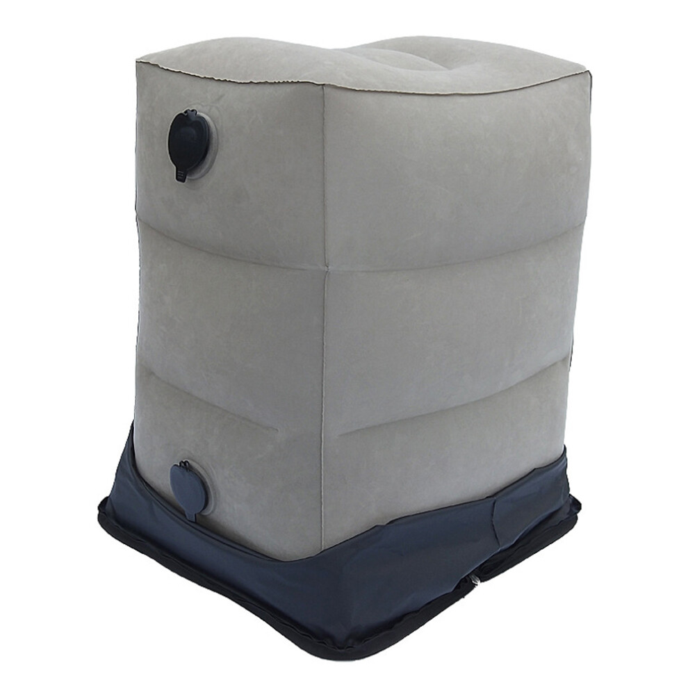 PVC Flocking Material Inflatable Foot Rest Cushion, Multipurpose Foot Cushion with Three Height Settings, Compact and Easy to Store Design for