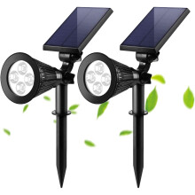 Luminária solar decorativa para exteriores, com painel solar grande, resistente ao frio e ao calor, à prova d'água, ideal para árvores,
