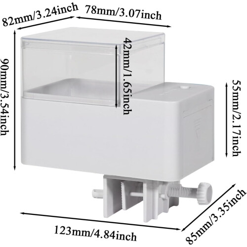 Automatic Fish Feeder with Timer, Large Capacity MoistureResistant Aquarium Feeder for Pellets and Flakes 2