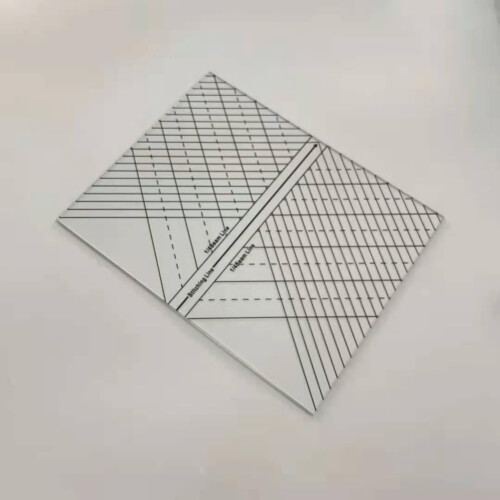 Arc Quilting Straight Ruler with Easy Alignment Marks, Durable Acrylic Sewing Guide 1