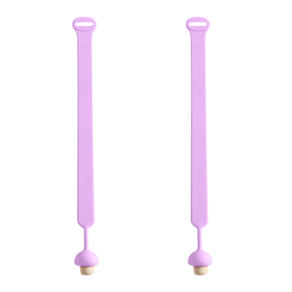 Flexible Silicones Toilet Lid Lifter Set Of 2 NonSlip-Purple