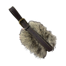 Furry Waistband Alternative Fashion Waist-Brown rivet furry be