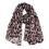 Leopard Print Scarf Head Wrap Soft Breathable Voile Shawl-Red 6
