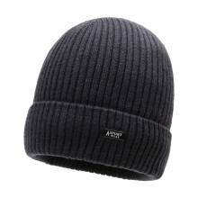 Practical Polyester Knitted Cap Windproof-AWEAR dark gray