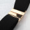 Stretchy Polyester Belt-Apricot brown and bl square buckle 7