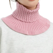 Practical Neck Warmer Knitted Turtleneck Elastic-skin powder