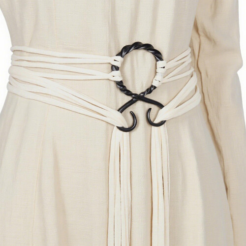 Medieval Theme Adjustable Waist Strap For Roleplaying-White