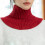 Practical Neck Warmer Knitted Turtleneck Elastic-skin powder 5