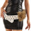 Gothic Punk Style Belt Adjustable PU Leather With Metal-White 1