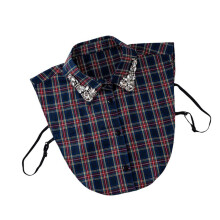 Quick Release False Shirt Collar Crystal Detail Durable-Blue