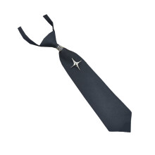 Uniform Ties Unisex Metal Star Chain Necktie Cosplay Pre-tied-B