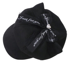 Popular Octagonal Hat Punk Theme Beret For Daily Wear-Black