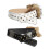 Gothic Punk Style Belt Adjustable PU Leather With Metal-White 2