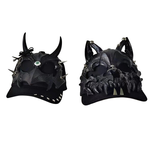 Goth Devil Ear Cap Dames Tieners Dark Series Evenement-wolforen 1