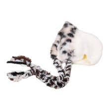 Kids Plush Cats Ear Hat Breathable Durability-Milky white