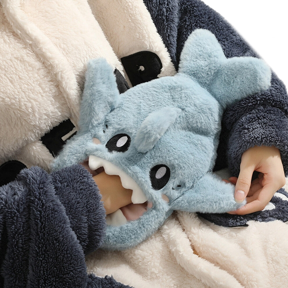 Blue Hot Water Bag Furry Hand Muffs Furry Plush Muffler Hand